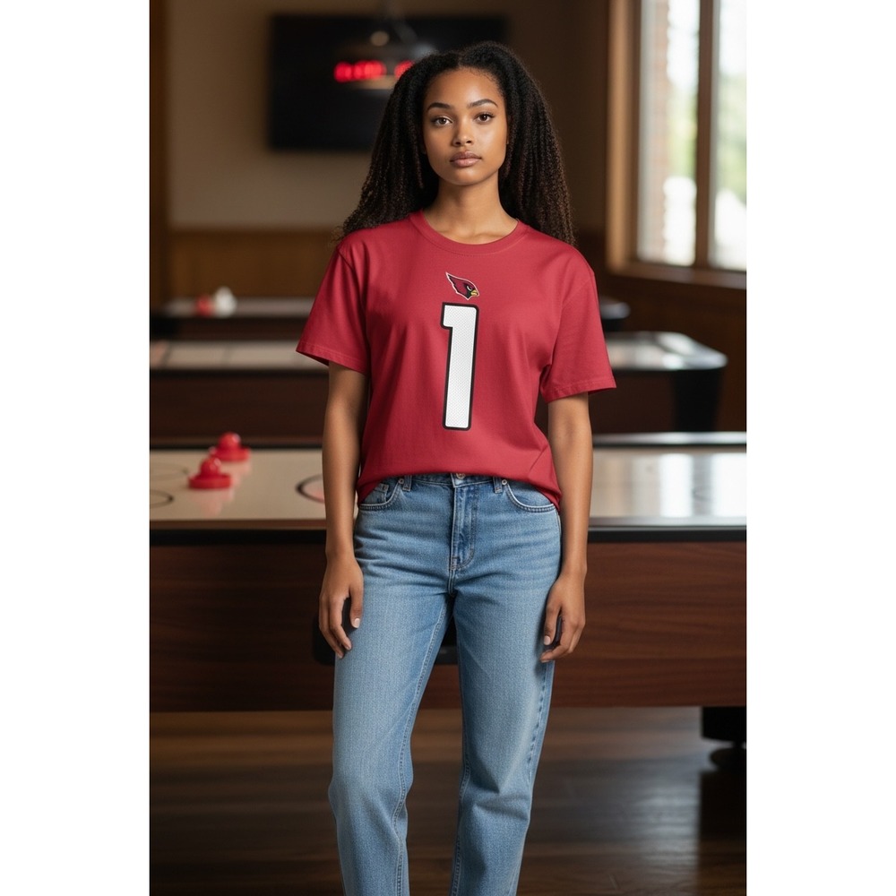 1045 Nike Arizona Cardinals Kyler Murray 1 Red Name & Number  Womens Large NEW